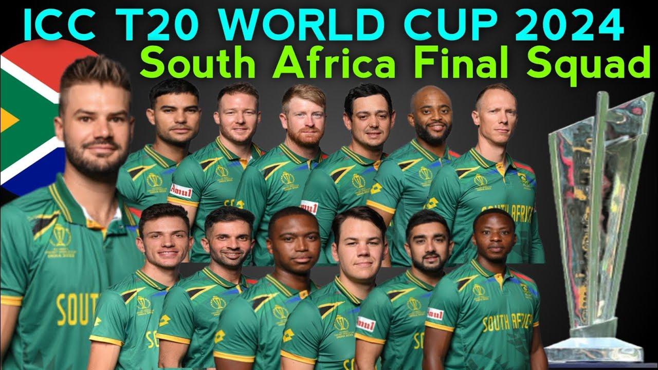 टी–२० विश्वकपका लागि दक्षिण अफ्रिकी टोलीको घोषणा